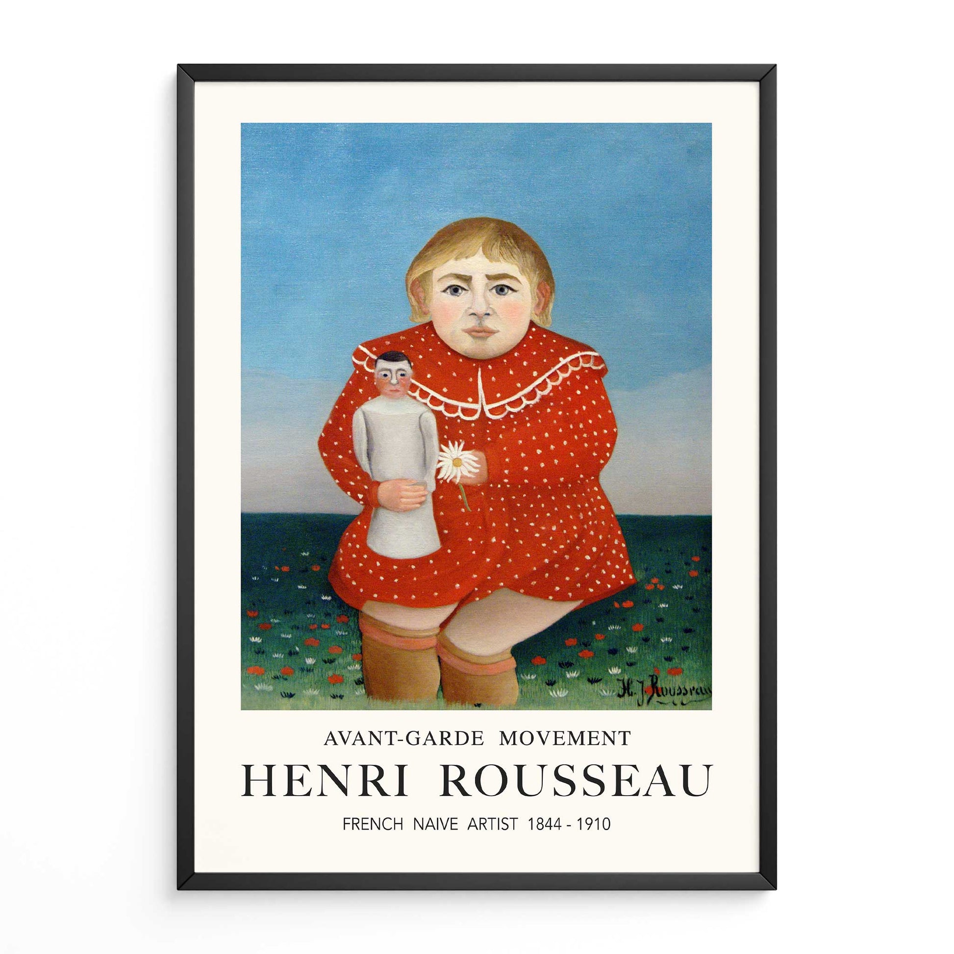 Child with Doll Henri Rousseau art print