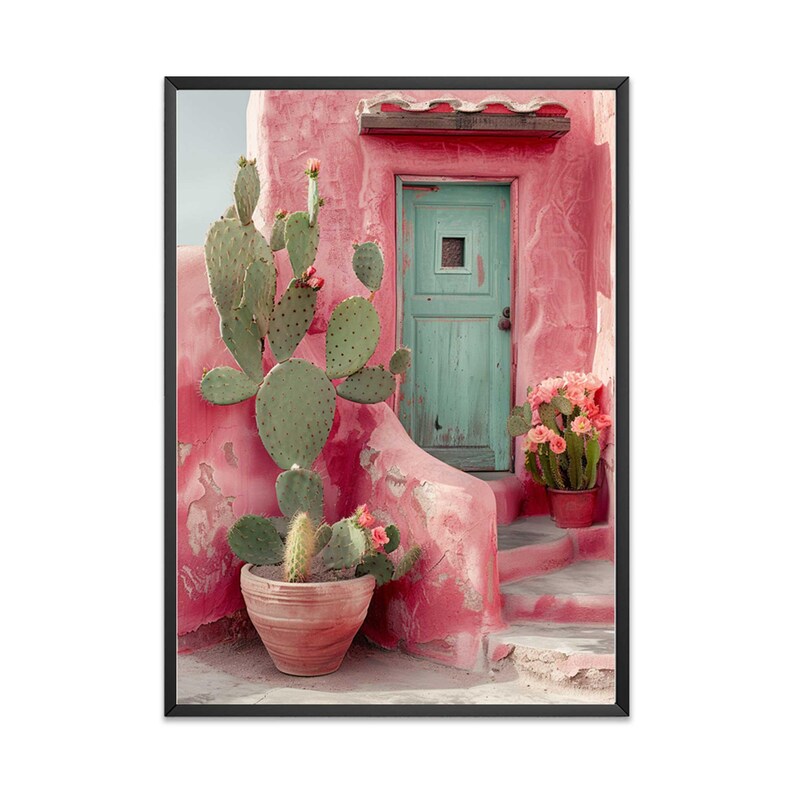 Cactus Wall Art Southwest Desert Door Print