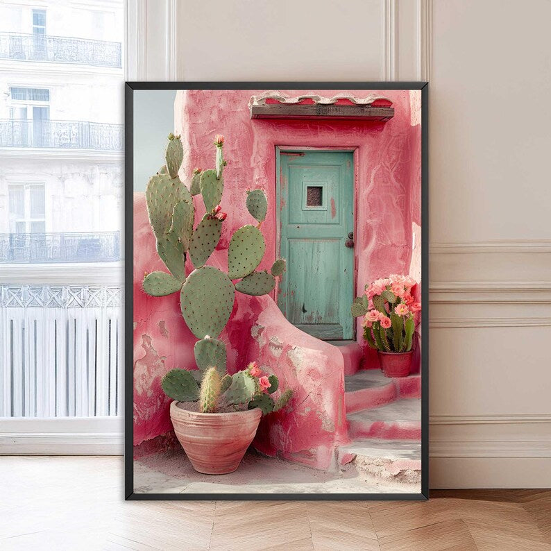 Cactus Wall Art Southwest Desert Door Print