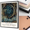 Crescent Moon Wall Art Night Sky Poster