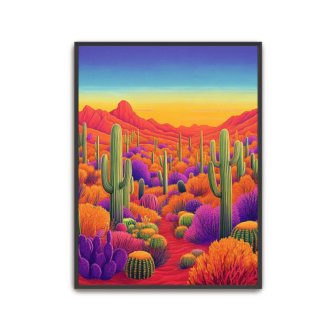 desert cactus print southwest wall art