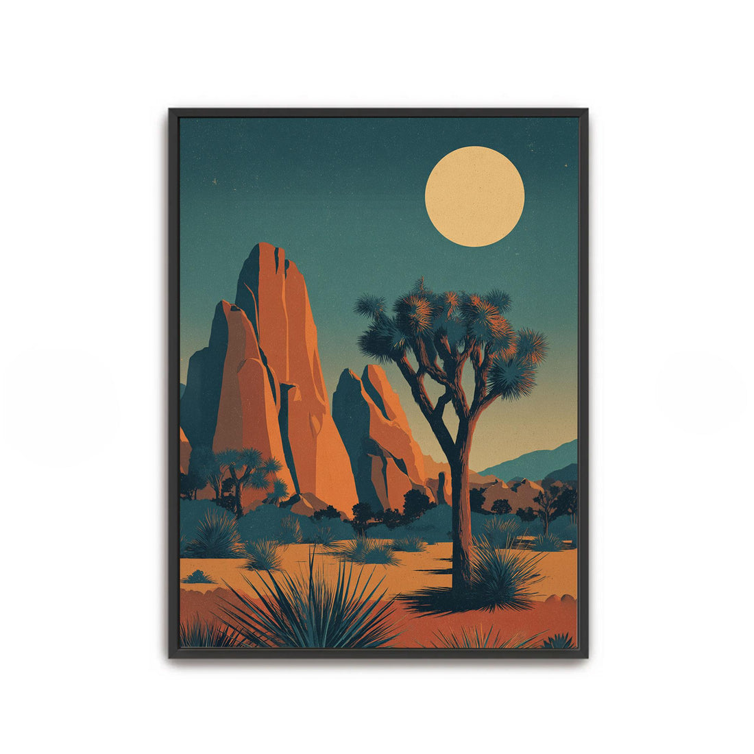 joshua tree wall art desert landscape print