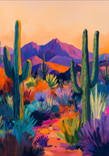 Desert Landscape Painting Southwest Wall Art