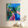 Garden By The Pool Print british Artist Print