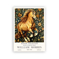 Horse Botanical Print, Vintage Horse Wall Art 