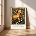 Horse Botanical Print, Vintage Horse Wall Art