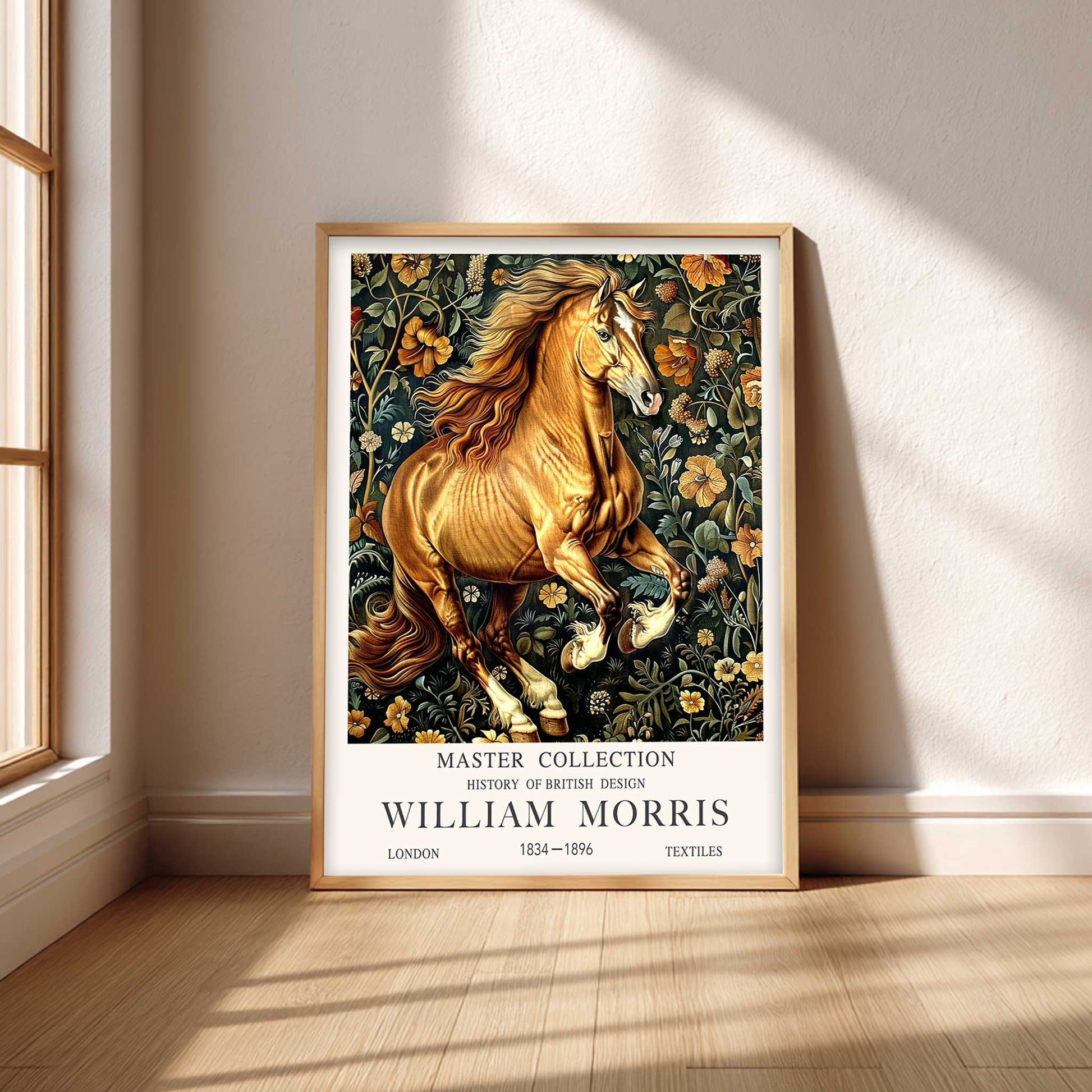 Horse Botanical Print, Vintage Horse Wall Art