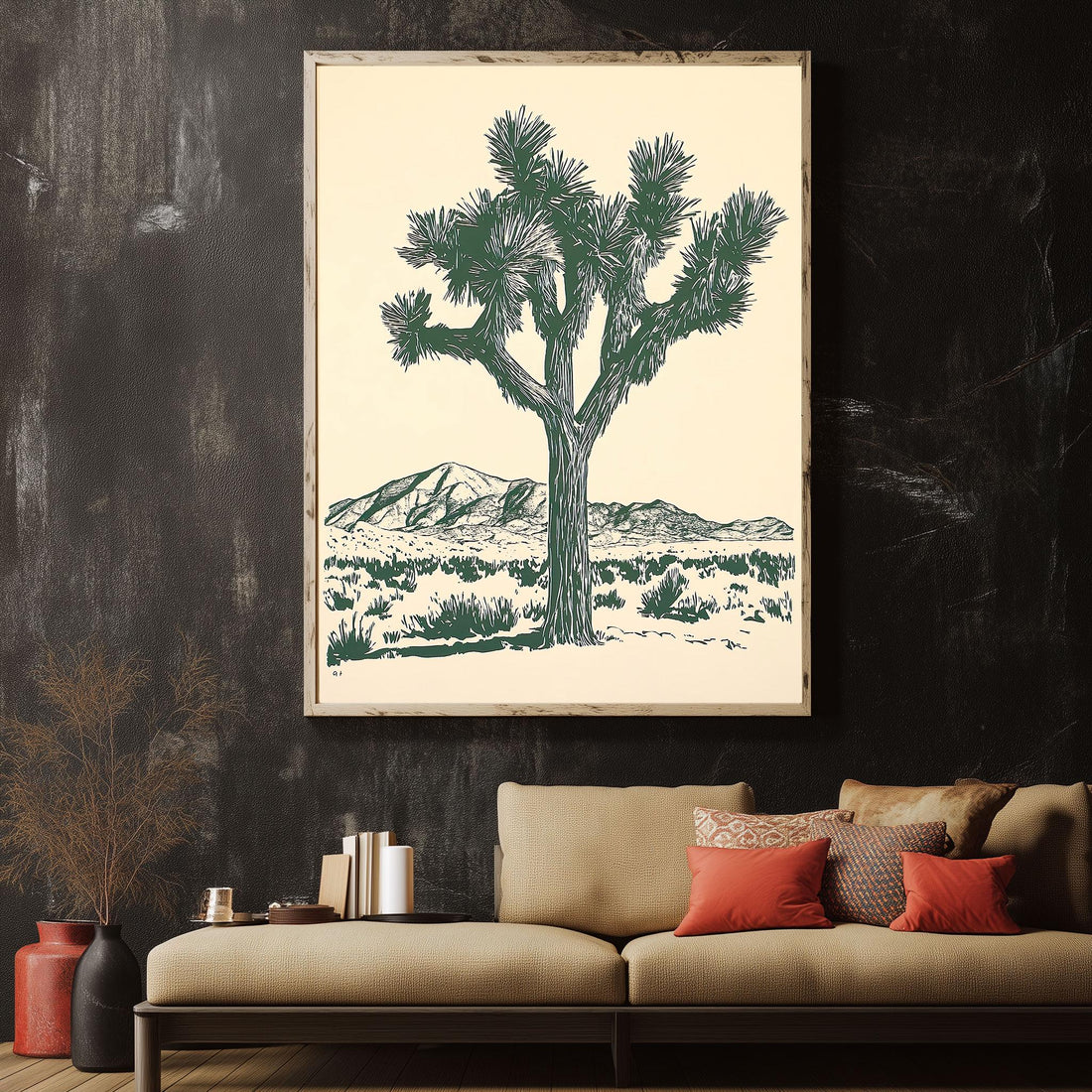 Joshua Tree Poster Desert Wall Art Landscape Print