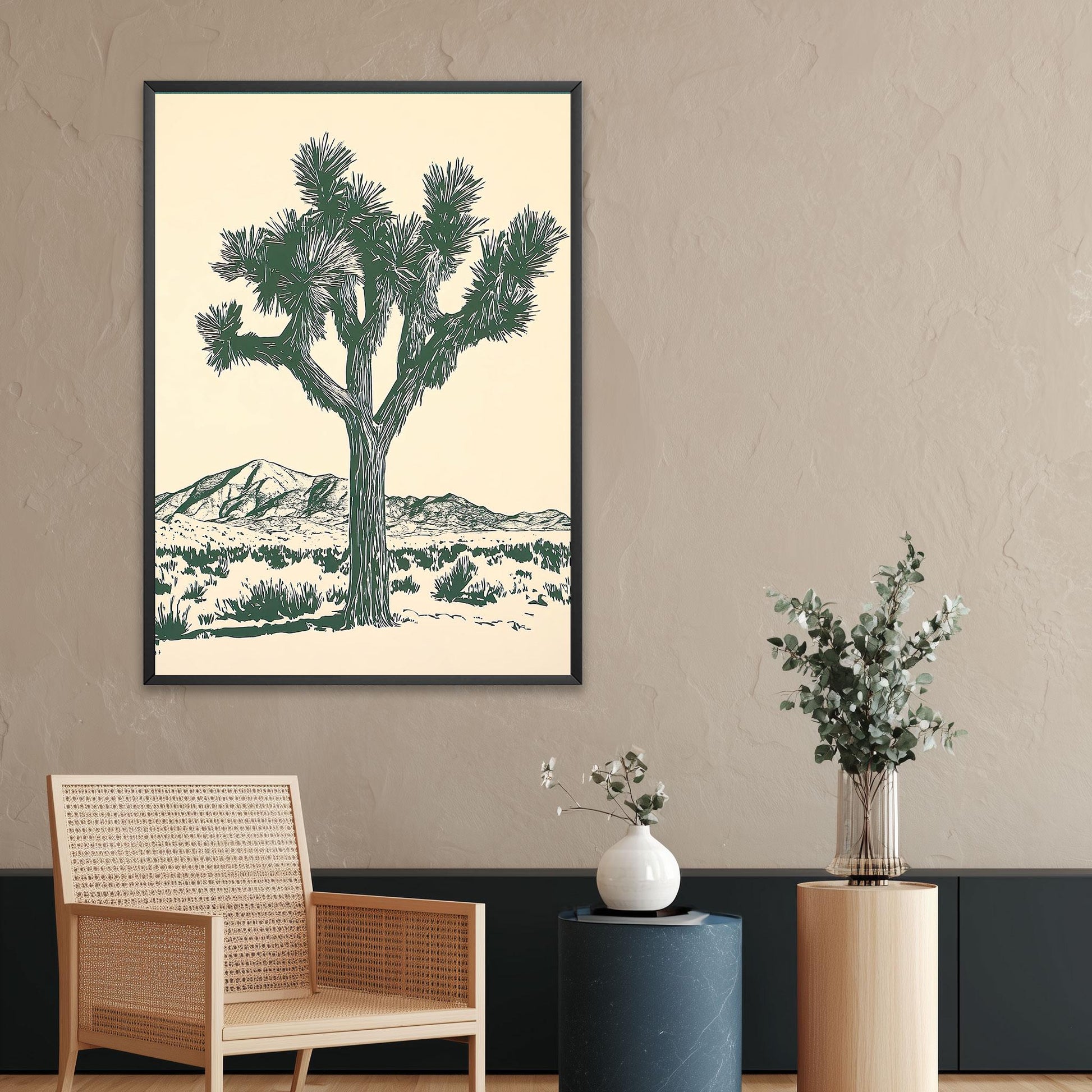 Joshua Tree Poster Desert Wall Art Landscape Print