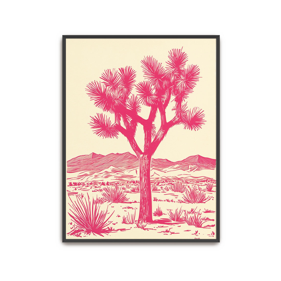 Joshua Tree Print Desert Landscape Wall Art