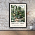 Kew Gardens London Cactus House Print