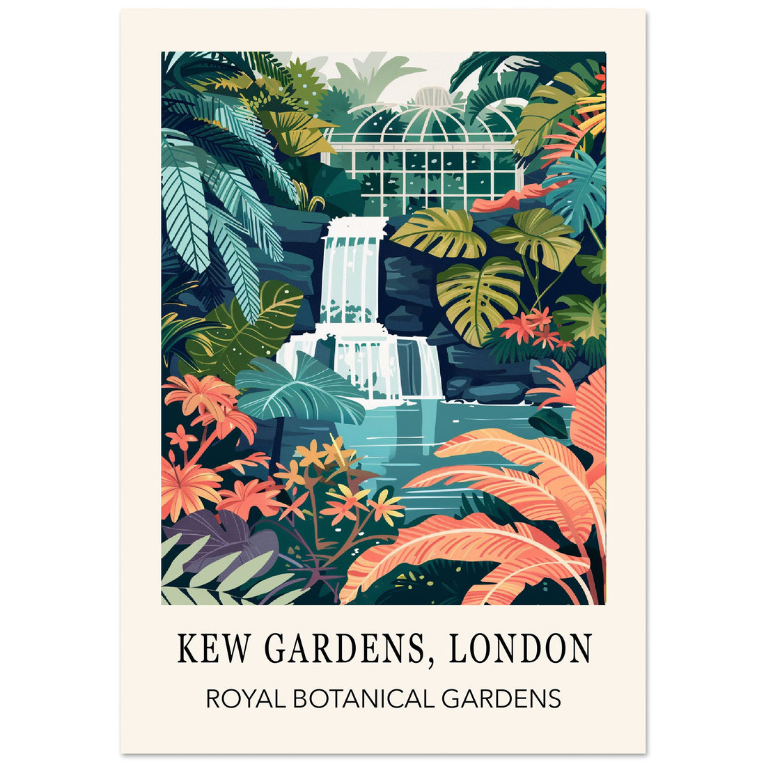 Kew Gardens London Print - Rock Garden