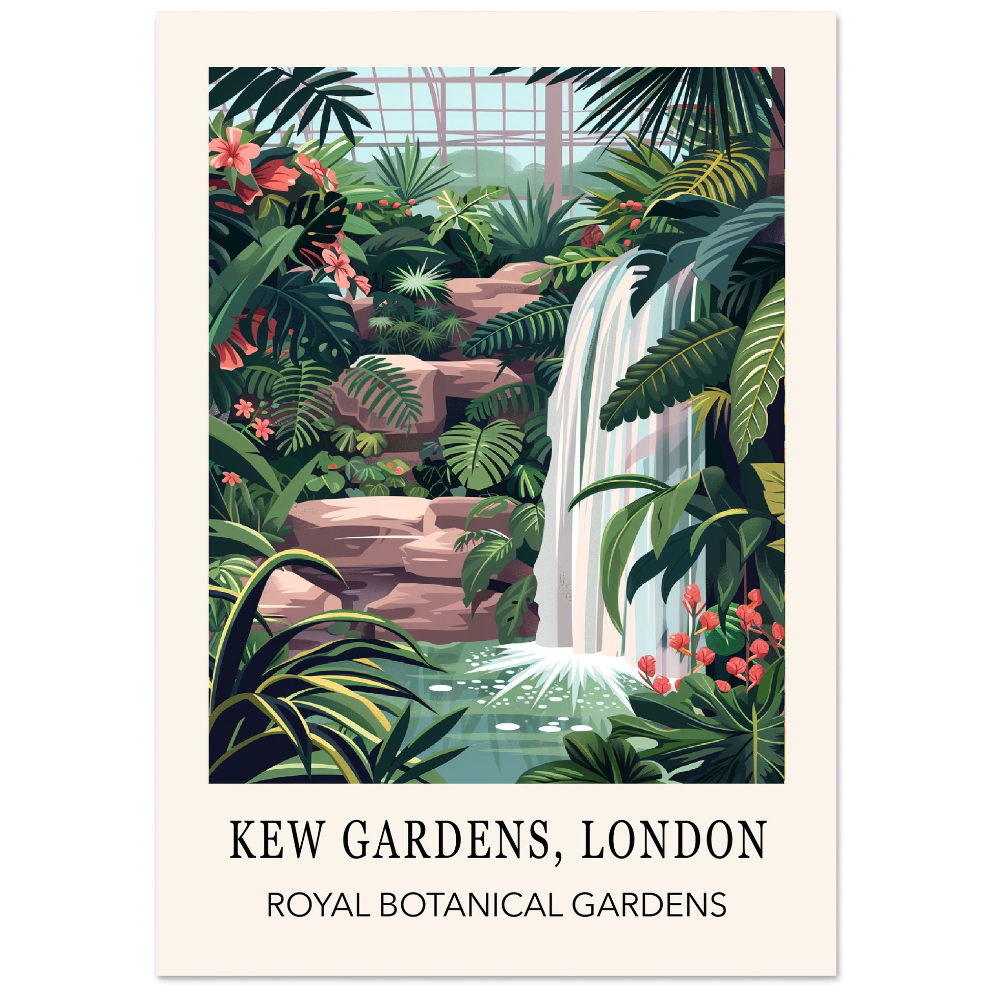 Kew Gardens London Print - The Rock Garden Wall Art