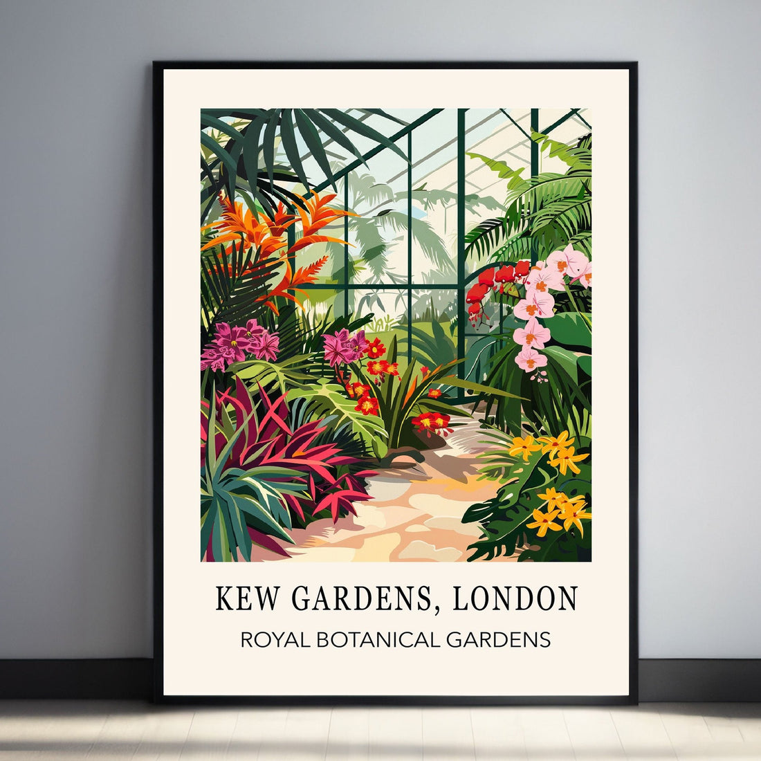Kew Gardens London Temperate House Art Print, Poster