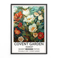 London Flower Market print framed print 