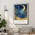 Moon Night Sky Wall Art Celestial Poster