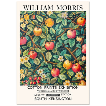 The Vibrant Red Apples Print from The William Morris Collection