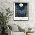 Celestial Moon Dreamy Night sky Art Print