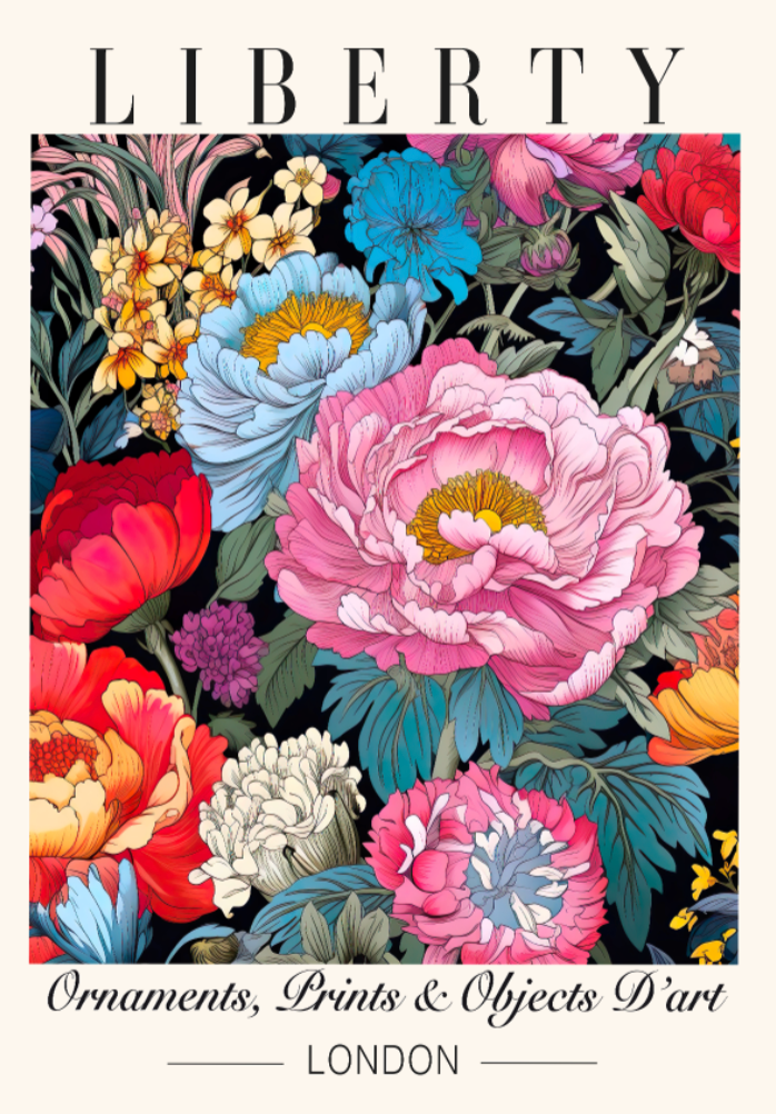 Liberty London Style Floral Print