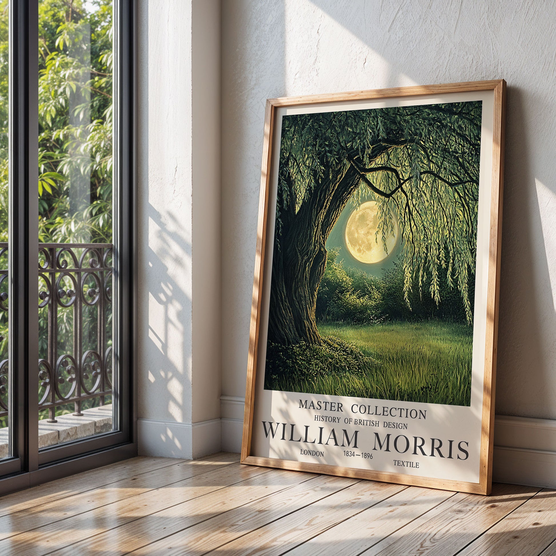 William Morris Moon Print Willow Tree Wall Art