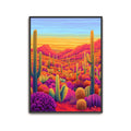 Sonoran Desert Path Wall Art, Cactus Print