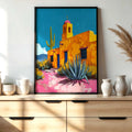 Southwest Wall Art Desert Architecture Print
