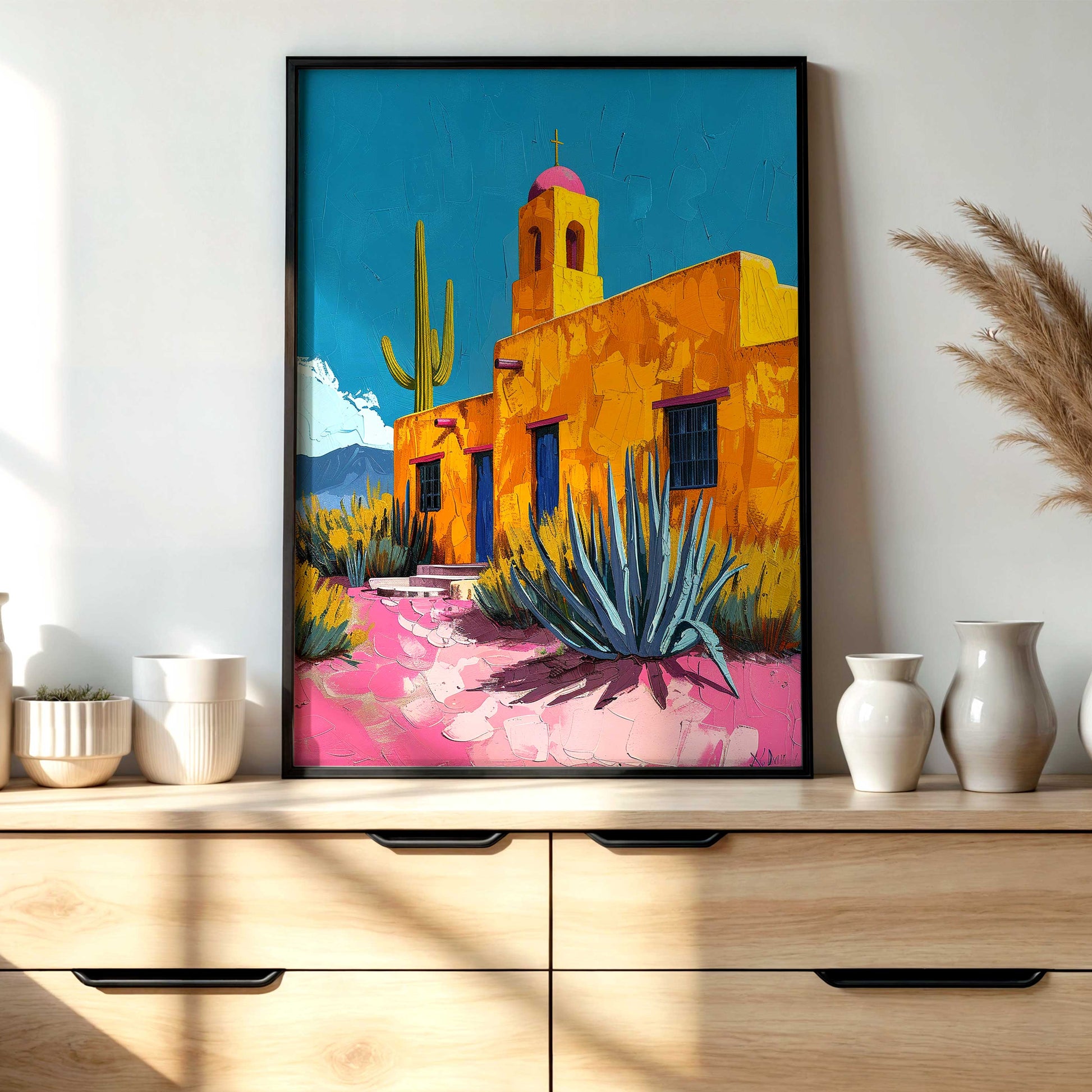 Southwest Wall Art Desert Architecture Print