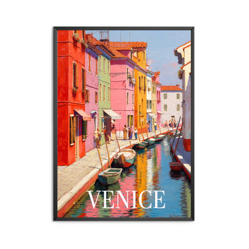 Travel Print Venice Gondola & Grand Canal