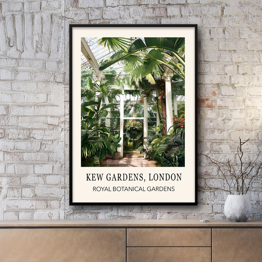 Vintage Palm House Kew Gardens - Botanical Wall Decor