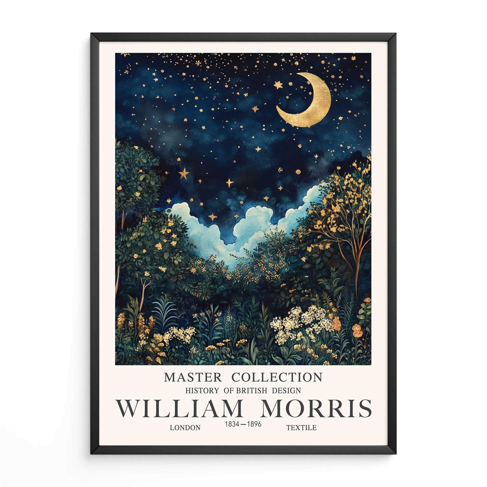 William Morris Crescent Moon Print