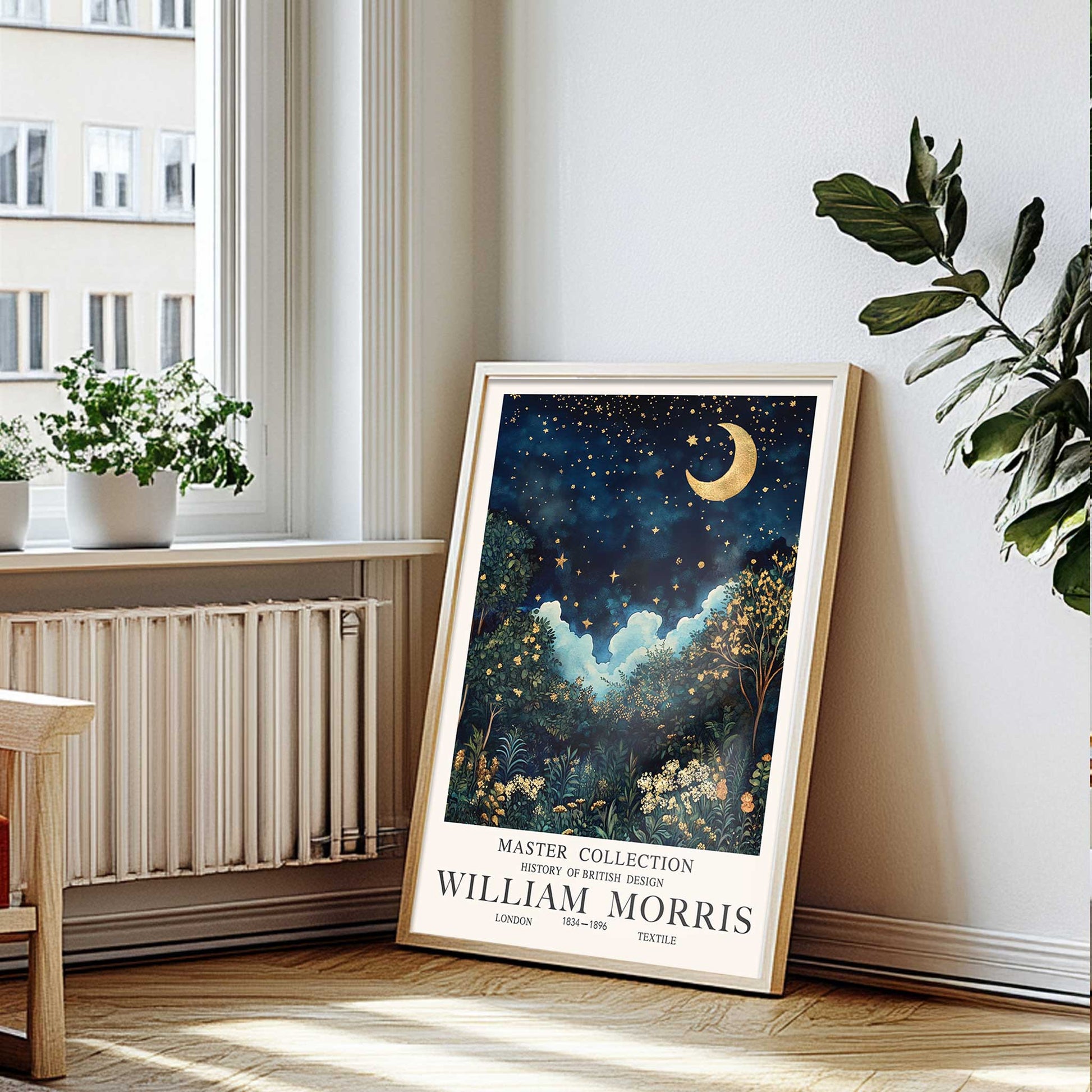 William Morris Crescent Moon Print