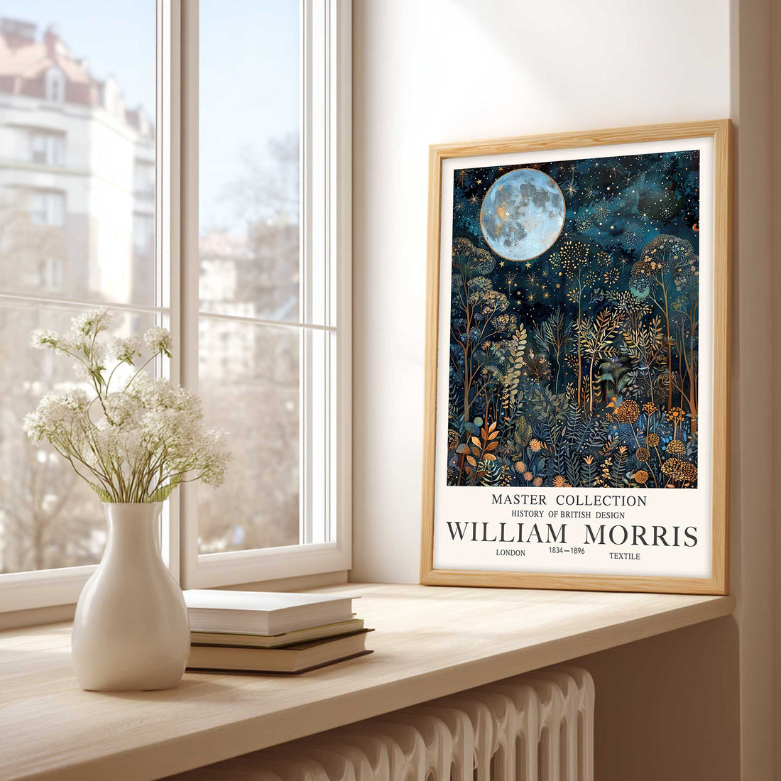 William Morris Moon Forest Wall Art Botanical Print