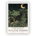 William Morris Moon Print Forest Landscape Wall Art POSTER