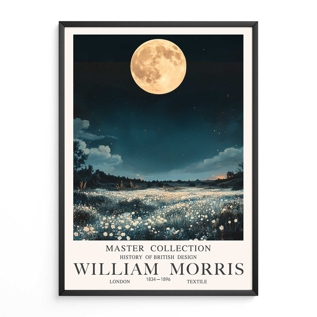 William Morris Moon Print Moon On Meadow Poster
