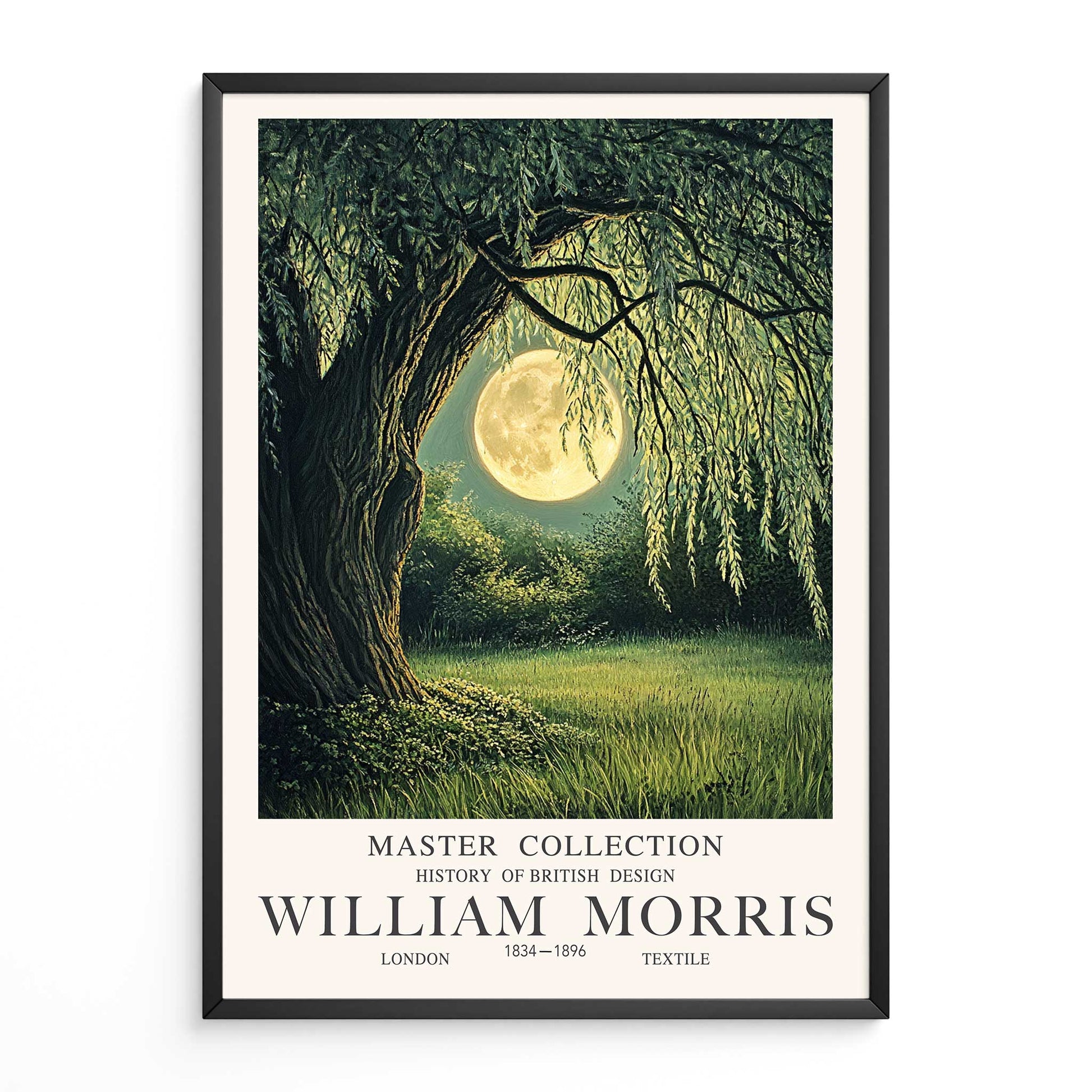 William Morris Moon Print Willow Tree Wall Art