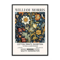 William Morris Wildflower Print featuring flowers, leaves and botanical foliage inspired by Victorian design and vintage decorative art. A framed poster of William Morris Gilded Flowers artwork, featuring intricate floral patterns with a vintage aesthetic.