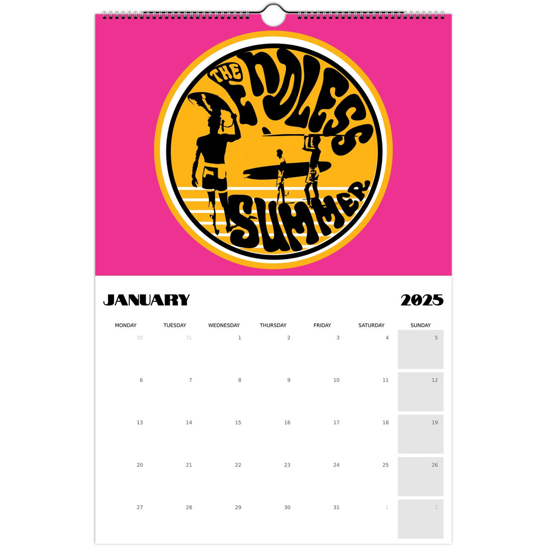 The Endless Summer Vintage Surf Movie Calendar 2025