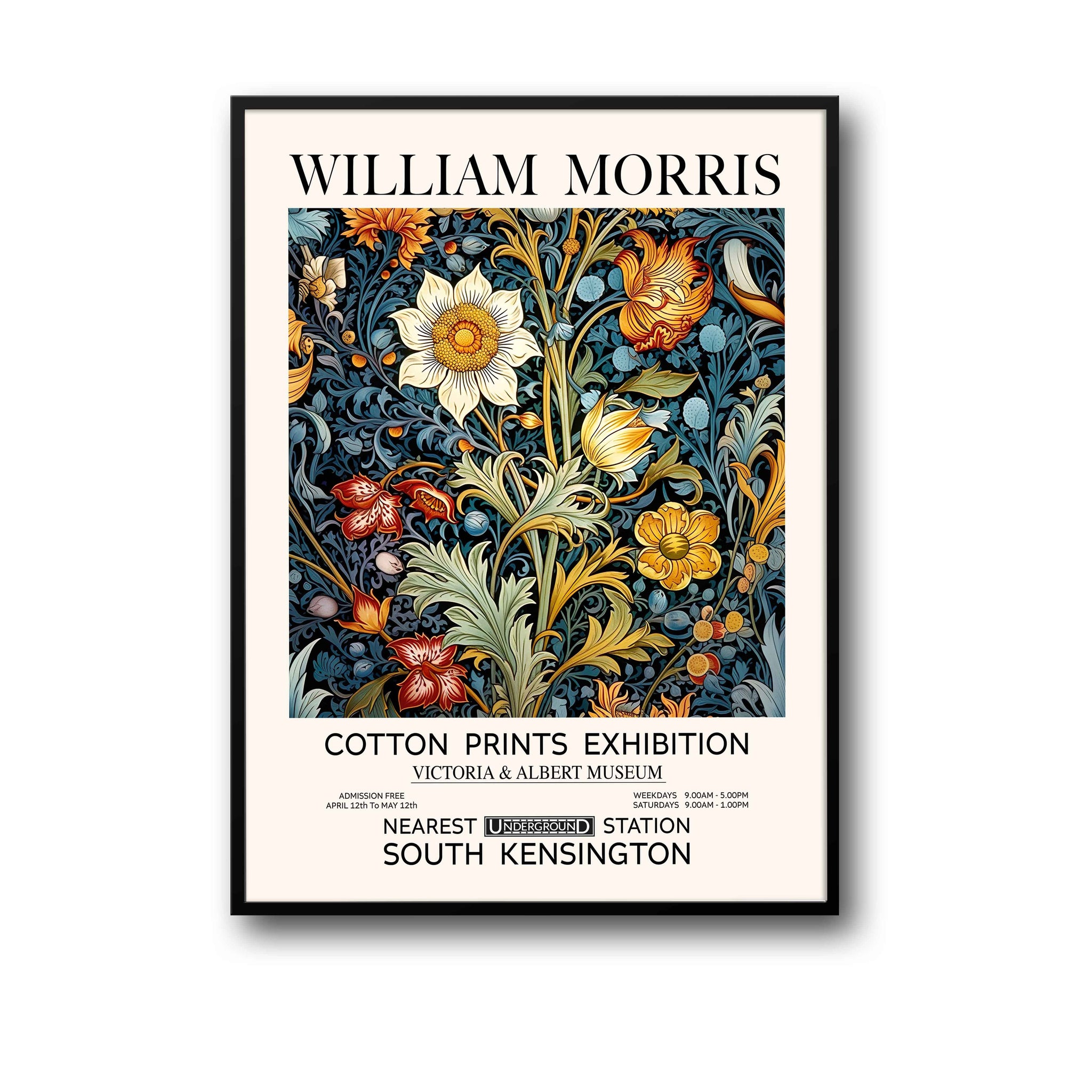 William Morris Print - Gilded Flowers