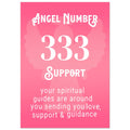 Angel Number 333 Art Print, Angel No.333, Angel Number, Pink Spiritual Poster, #illieeart