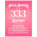 Angel Number 333 Art Print, Angel No.333, Angel Number, Pink Spiritual Poster, #illieeart