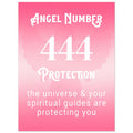 Angel Number 444 Art Print, Angel No. 444, Angel Number, Pink Spiritual Poster, #illieeart