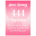 Angel Number 444 Art Print, Angel No. 444, Angel Number, Pink Spiritual Poster, #illieeart