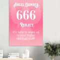 Angel Number 666 Art Print, Angel No 666, Angel Number, Pink Spiritual Poster, #illieeart