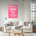 Angel Number 999 Art Print, Angel No 999, Angel Number, Pink Spiritual Poster, #illieeart