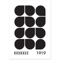 Art Deco Bauhaus Poster, No. 503 Art Print, abstract, architecture, design, #illieeart