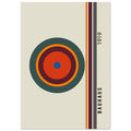 Bauhaus - Concentric Circles Poster, No. 102, abstract, architecture, bauhaus, #illieeart