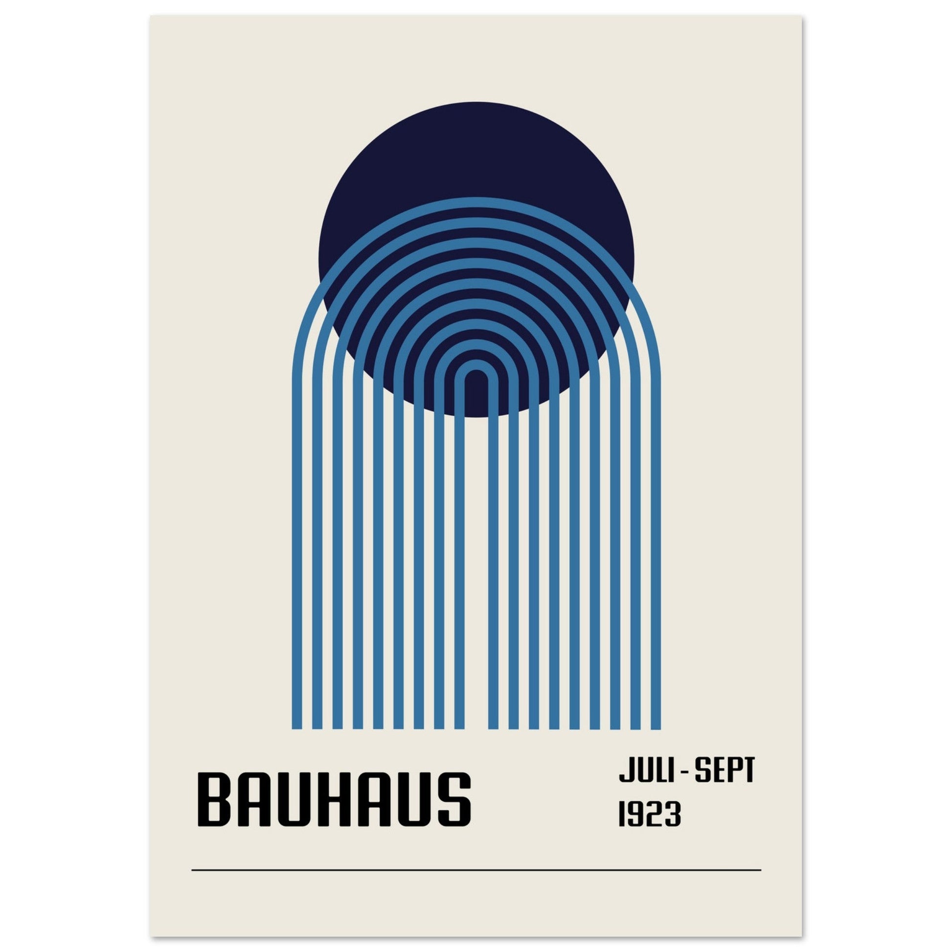 Bauhaus Poster, Blue No. 116, abstract, architecture, bauhaus, #illieeart