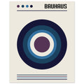 Bauhaus Concentric Circle Poster, No. 117, abstract, architecture, Blue, #illieeart