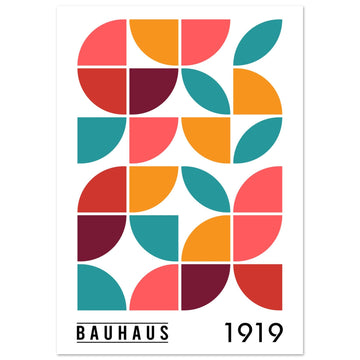 Bauhaus Retro Poster, No. 105, abstract, architecture, design, #illieeart