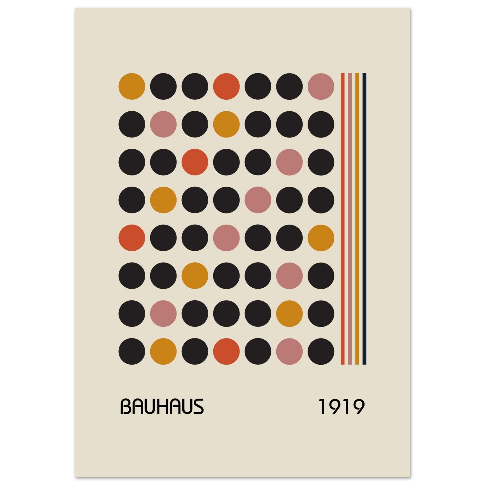 Bauhaus Geometric Poster, No. 001, abstract, architecture, bauhaus, #illieeart